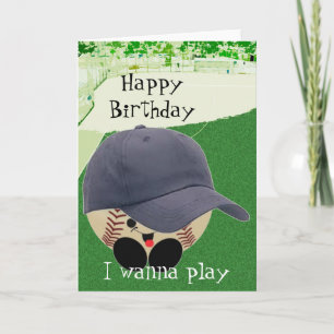 Carte Anniversaire du fan de baseball