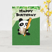 Carte Anniversaire du fan de baseball (Fleur jaune)