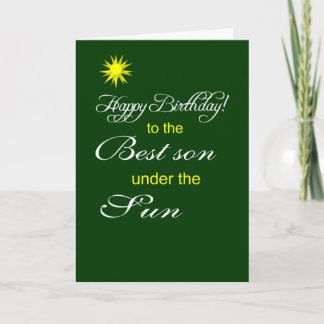 Carte anniversaire du fils