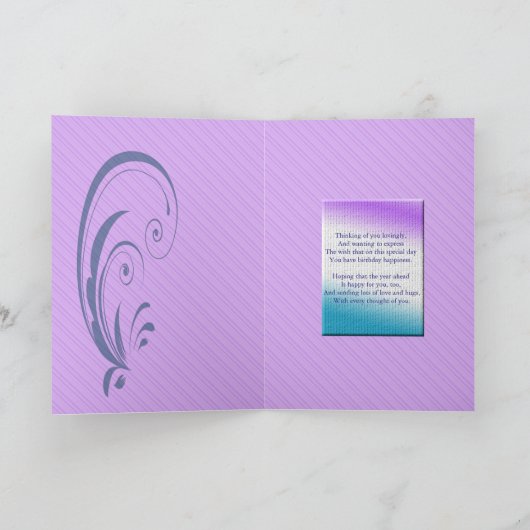 Carte Anniversaire du fils, moderne et chic (Intérieur)