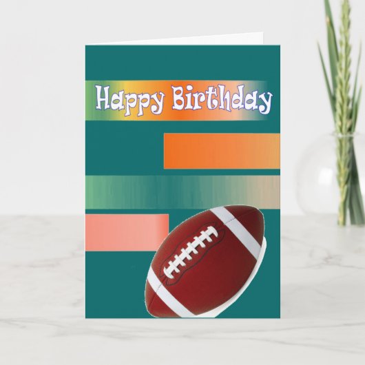 Carte Anniversaire du football (Devant)