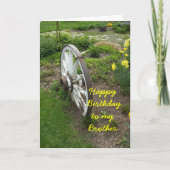 Carte Anniversaire du frère (Devant)