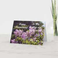 Anniversaire du frère et de la femme