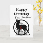 Carte Anniversaire du frère sur l'Humour de Crosshairs H (Fleur jaune)