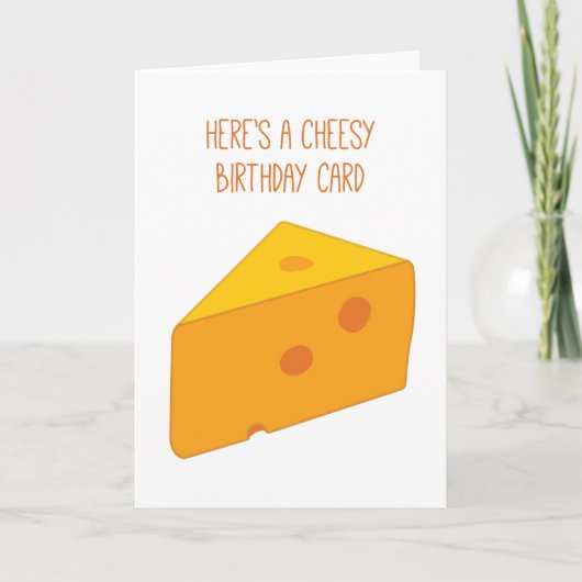 Carte Anniversaire du fromage (Devant)