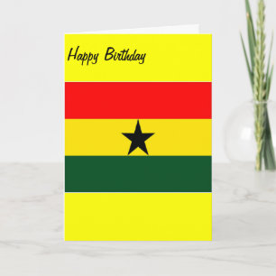 Carte Anniversaire du Ghana