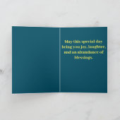 Carte Anniversaire du Golden Retriever (Intérieur)