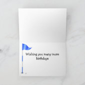 Carte Anniversaire du golf (Intérieur)