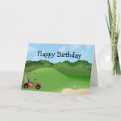 Carte Anniversaire du golf (Devant)