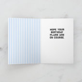 Carte Anniversaire du golf personnalisé (Intérieur)