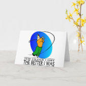 Carte Anniversaire du golfeur (Fleur jaune)