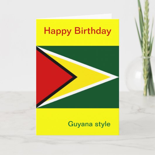 Carte Anniversaire du Guyana (Devant)