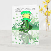 Carte Anniversaire du jour de St Patrick de houblon, (Fleur jaune)