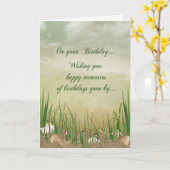 Carte Anniversaire du littoral (Fleur jaune)