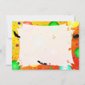 Carte Anniversaire du loup-garou d'Halloween (Dos)