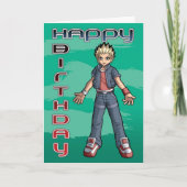 Carte Anniversaire du Manga Dude (Devant)