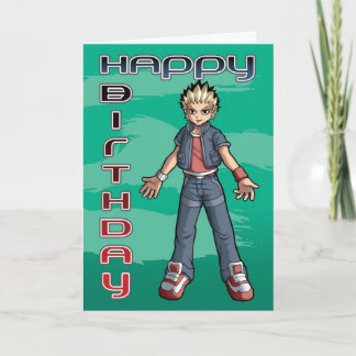 Carte Anniversaire du Manga Dude