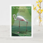 Carte Anniversaire du mari (Fleur jaune)