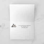 Carte Anniversaire du mari - Humour de Puffin (Intérieur)