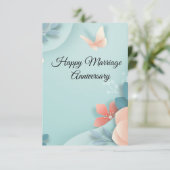 Carte anniversaire du mariage (Debout devant)