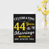 Carte Anniversaire du Mariage de 44e année (Fleur jaune)