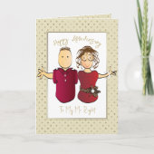 Carte Anniversaire du Mariage de marié amusant (Devant)