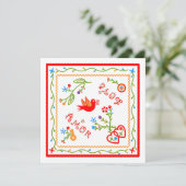 Carte Anniversaire du mariage des mouchoirs d'amour port (Debout devant)