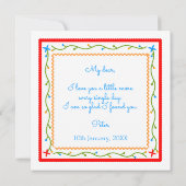 Carte Anniversaire du mariage des mouchoirs d'amour port (Dos)