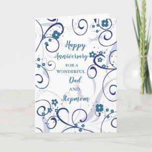 Carte Anniversaire du Mariage papa et StepMom