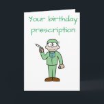CARTE *ANNIVERSAIRE DU MÉDECIN * DOUBLE DOSE DE PLAISIR<br><div class="desc">THIS "PRESCRIPTION IS PERFECT" FOR THE ****DOCTOR** IN YOUR LIVE... A DOUBLE DOSE DE RELAXATION ET DE FUN ! THEY WORK SO HARD AND THEY REALLY DO DESERVE EVEN MORE ON THEIR SPECIAL DAY. THANK YOU FOR STOP BY ONE OF MY NINE STORES AT ZAZZLE AND CHECK OUT ALL MY...</div>