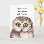 Carte Anniversaire du meilleur ami sur mesure avec Humou (Fleur jaune)