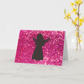 Carte Anniversaire du mignon Angel (Fleur jaune)