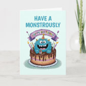 Carte Anniversaire du mignon Monster (Devant)