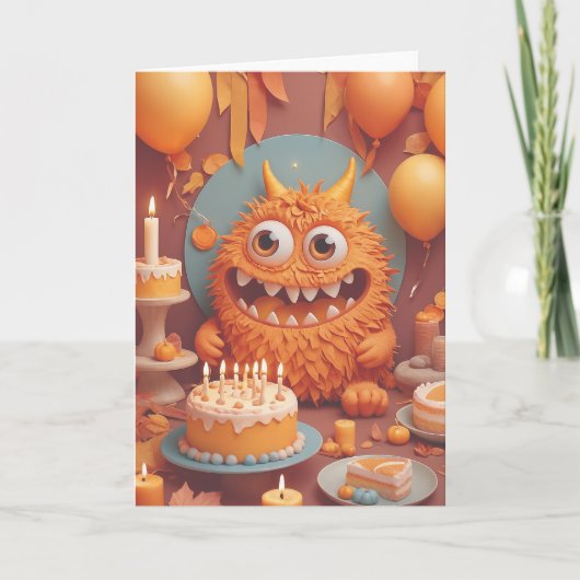 Carte Anniversaire du monstre (Devant)