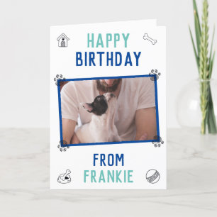Carte Anniversaire du Papa Bouledogue Français