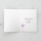 Carte Anniversaire du papillon des orchidées (Intérieur)