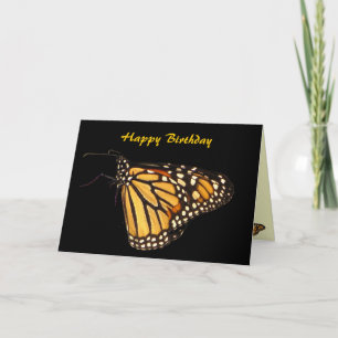 Carte Anniversaire du papillon Monarque