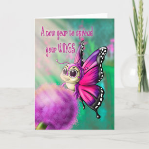 Carte Anniversaire du papillon mou