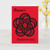 Carte Anniversaire du pasteur (Fleur jaune)