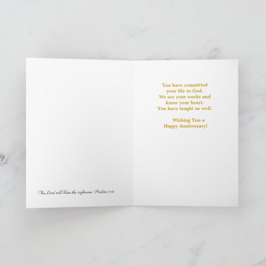 Carte Anniversaire du pasteur (Intérieur)