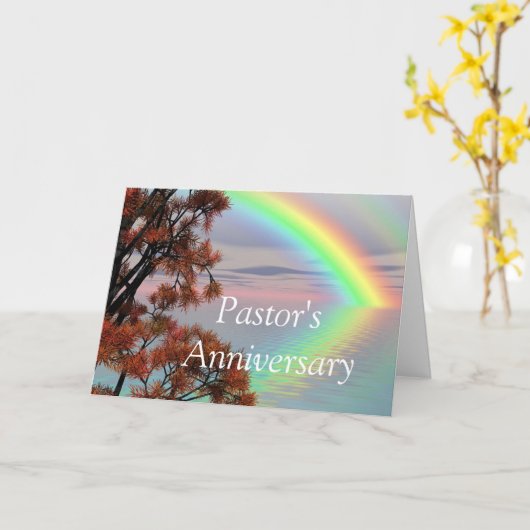 Carte Anniversaire du pasteur (Fleur jaune)