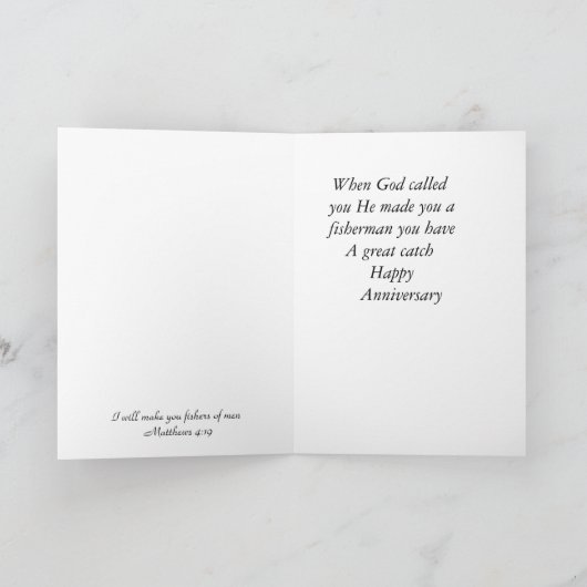 Carte Anniversaire du pasteur (Intérieur)