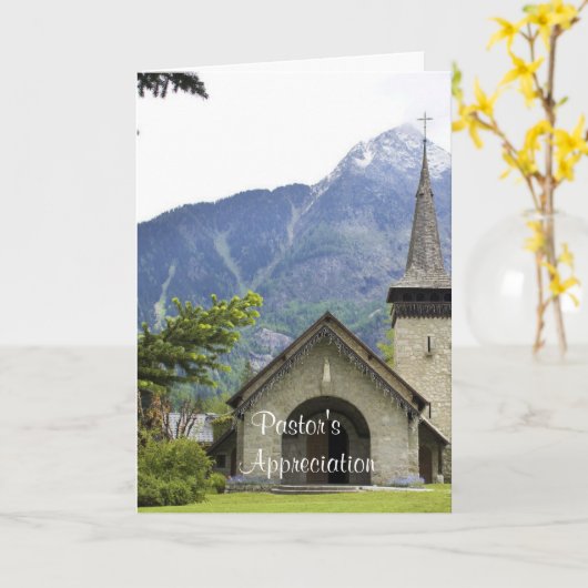 Carte Anniversaire du pasteur (Fleur jaune)