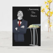 Carte Anniversaire du pasteur (Fleur jaune)