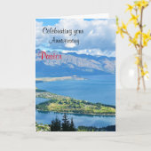 Carte Anniversaire du pasteur (Fleur jaune)