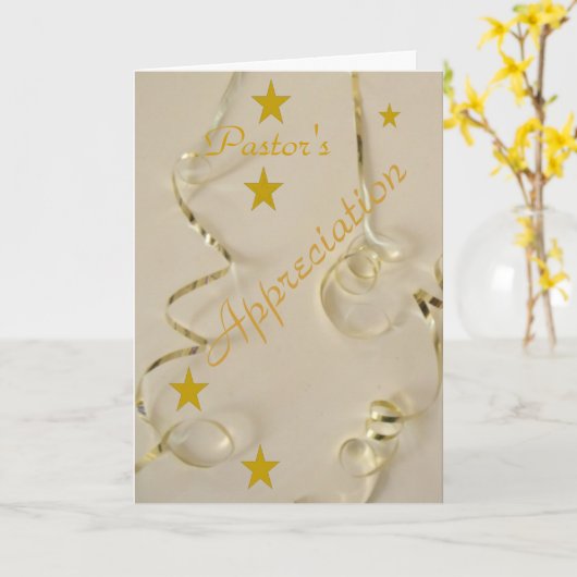 Carte Anniversaire du pasteur (Fleur jaune)
