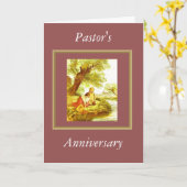 Carte Anniversaire du pasteur (Fleur jaune)