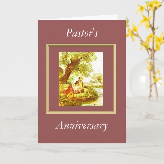 Carte Anniversaire du pasteur (Fleur jaune)