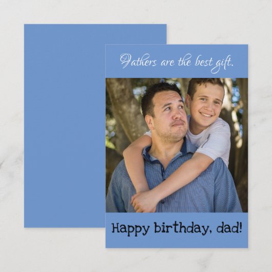 Carte Anniversaire du père (Devant / Derrière)