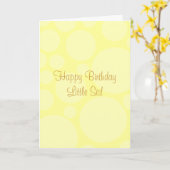 Carte Anniversaire Du Petit Sis ! (Fleur jaune)
